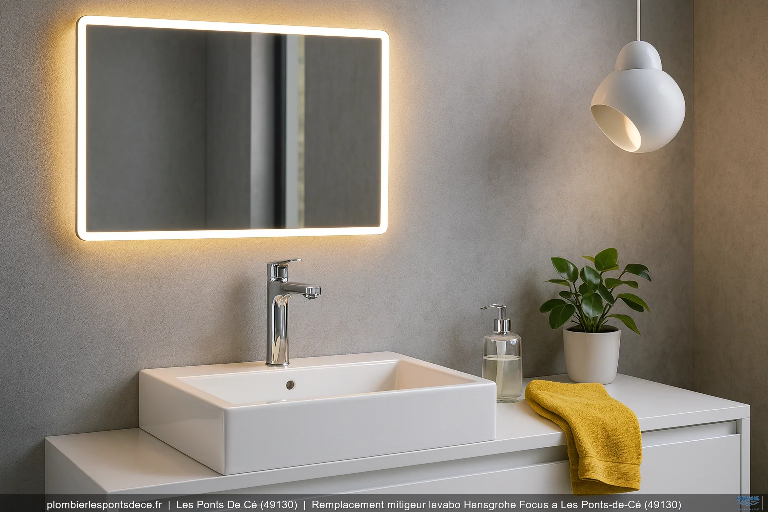 Remplacement mitigeur lavabo Hansgrohe Focus a Les Ponts-de-Cé (49130)